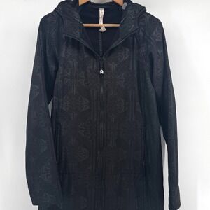 Lululemon Women's 8 Apres Softshell Rain Coat Limited Edition Fleece Lined Rare